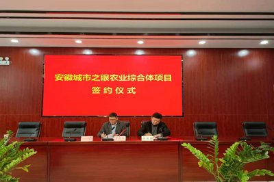安成鎮參加安徽城市之眼農業綜合體項目簽約儀式，攜手推動新材料技術推廣服務賦能現代農業